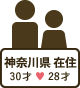 神奈川県在住 / 30才と28才